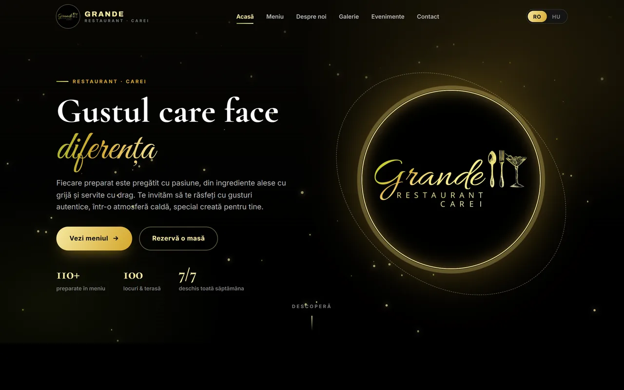 Restaurant Grande — Our work
